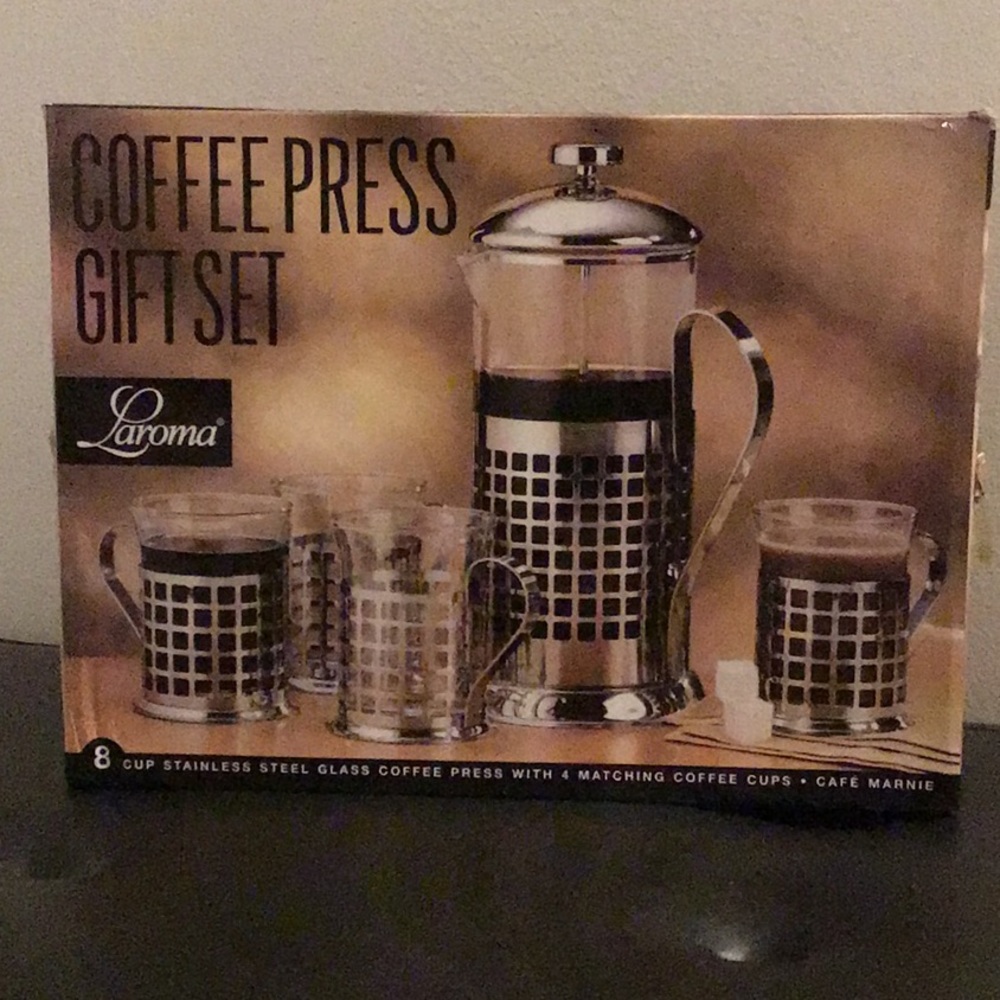 BNIB Laroma French Press Gift Set